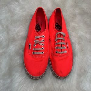Vans | Lo Pro Neon Coral Pink Orange Skate Shoes